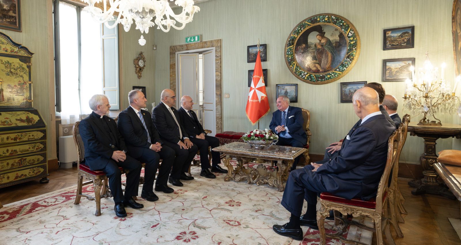 President of the Italian Red Cross visits the Grand Master