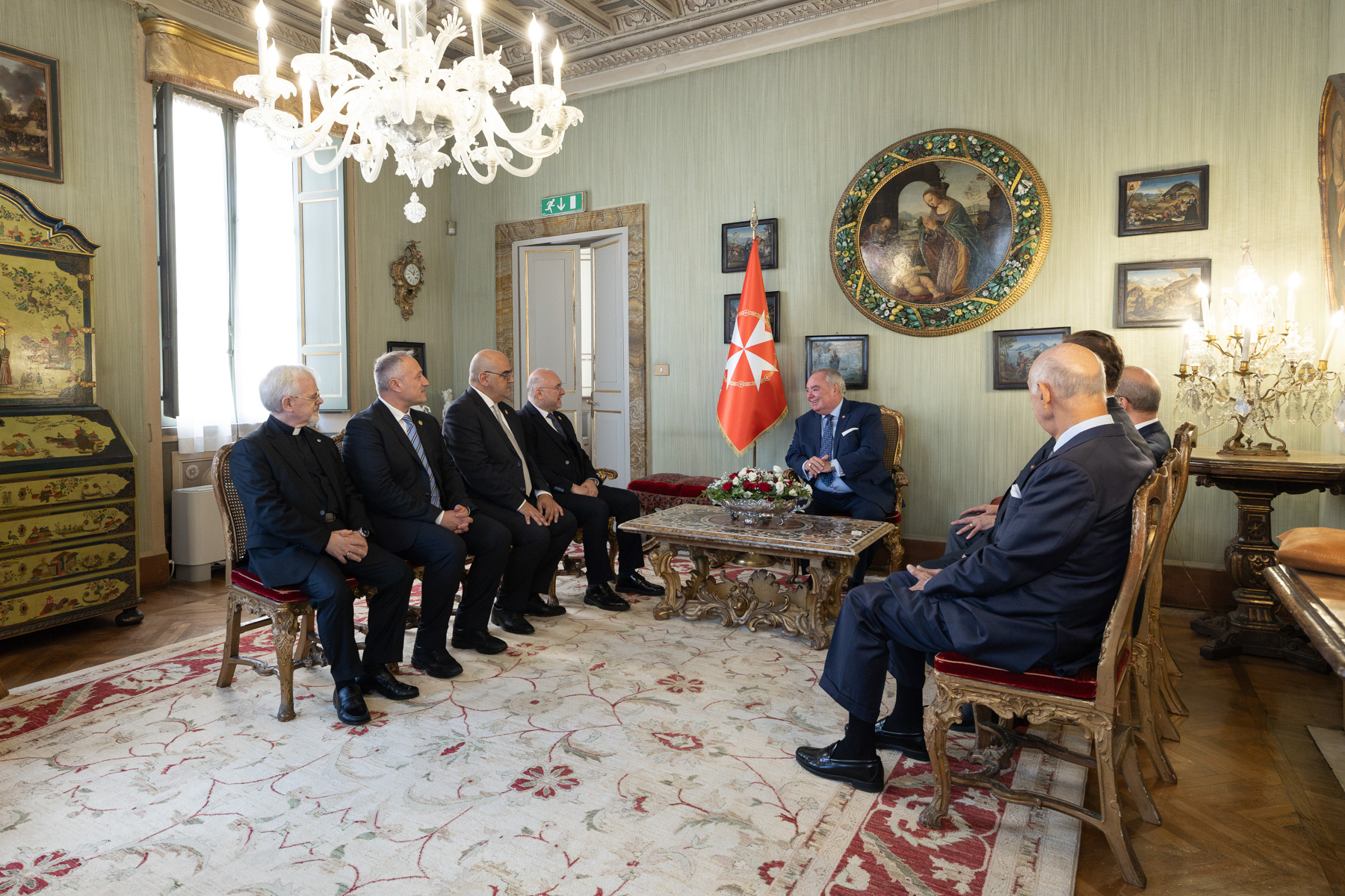 Il Presidente della Croce Rossa Italiana in visita al Gran Maestro